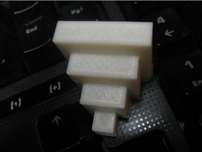 calibração de pirâmide A impressão 3d testes a openscad 3d print model - Mito3D