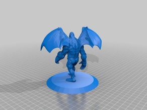 winged dire ape games creature dungeons dragons flying monkey monster pathfinder 3d print model - Mito3D