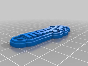 maggie de porte-clés personnalisé 3d print model - Mito3D