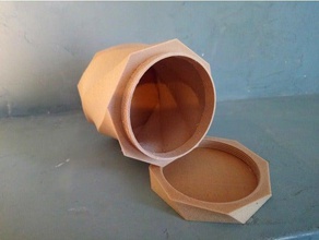 petit pot pequeno pote recipientes acessórios de cozinha aniversário a pinhal parafuso madeira 3d print model - Mito3D