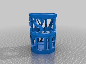 my customized penholder your name model furniture 3d print model - Mito3D