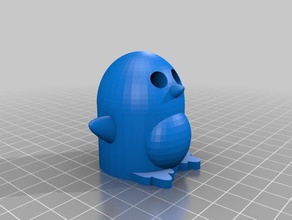 Pinguin thingiverse Kunst Tiere Pinguine scultpures 3d print model - Mito3D
