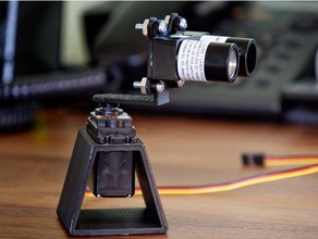 hitec c1 lidar-horn in der Robotik horn laser lidar lidarlite Halterung servo 3d print model - Mito3D