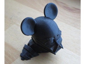 vader-mouse toys & games mickey mouse star wars 3d print model - Mito3D