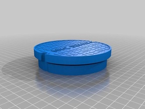office floor cap - nyc sewer 3d print model - Mito3D