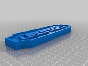 Elektronik-Typenschild Dekor kundengebundene 3d print model - Mito3D