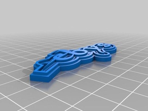 my customized multiline tag keychain eagle lake keychains 3d print model - Mito3D