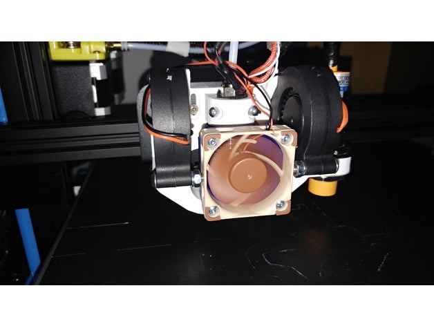 cr-10 e3d v6 de montaje ventilador doble malla Impresora 3d las piezas cr10 creality 3D print model - Mito3D