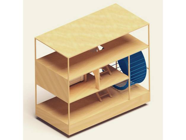 hamster Haus Haustiere 3D print model - Mito3D
