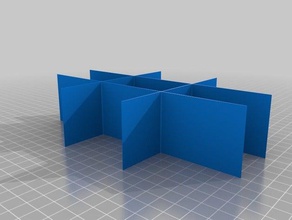 9 compartment drawer dividers organization customized 3d print model - Mito3D