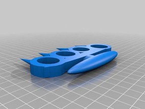 brass knuckles spike 2 3d printing 3d print model - Mito3D
