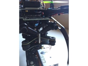 gimbal mount s500 quad copter diy camera rail runcam turnigy 3d print model - Mito3D