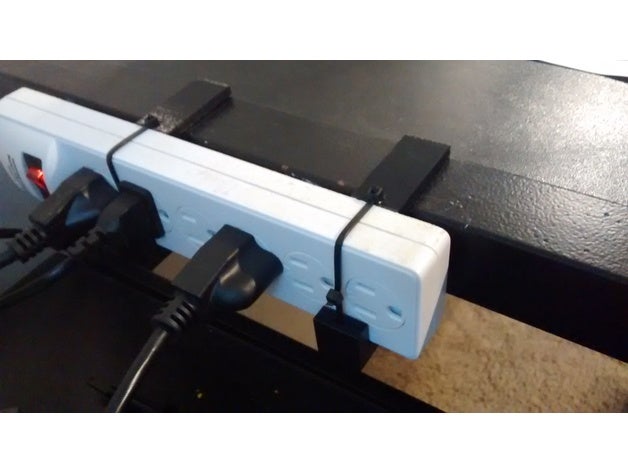 power strip desk mount office 3D print model - Mito3D