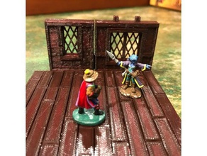 wood floor - openlock toy & game accessories dnd dungeons dragons dungeon tiles pathfinder tavern tile tudor 3d print model - Mito3D