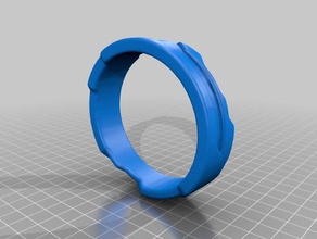 halo anello - remeshed anelli moda indossabile 3d print model - Mito3D