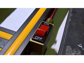 creality cr-10 anahtarı led tutucu kapalı 3d yazıcı aksesuarları düğme 10 cr off demiryolu geçin 3d print model - Mito3D