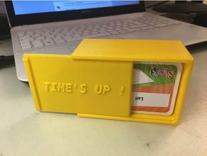 time's up cards box - boite pour cartes diy game jeu 3d print model - Mito3D