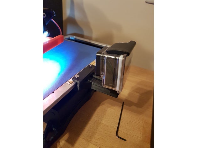 printrbot simple metal gopro mount 3d printer parts 3D print model - Mito3D