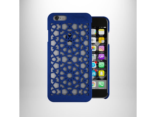 iphone 6 6s geometric pattern cover mobile phone case 3D print model - Mito3D