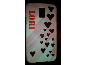 lori hearts cellphone case galaxy s5 mobile phone 3d print model - Mito3D