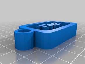 Namenstag taz Schlüsselanhänger kundengebundene 3d print model - Mito3D