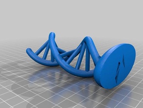 right-handed dna fixed 3d print model - Mito3D