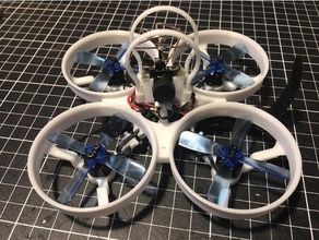 100mm whoop frame fusion 360 parameter driven r c vehicles quad copter drone fpv 3d print model - Mito3D