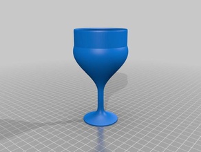 goblet 2mm kitchen & dining customized 3d print model - Mito3D
