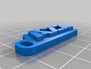 azz1 chaveiros personalizado 3d print model - Mito3D