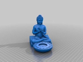 buddha inciense Halter 3d-drucken 3d print model - Mito3D