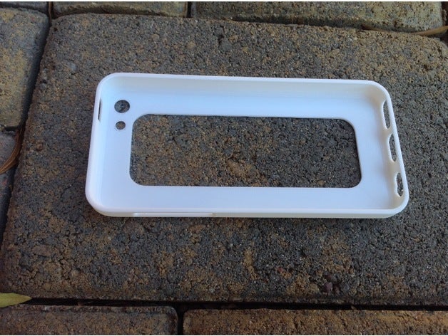 iphone 5c caso modello parametrico telefono cellulare 3D print model - Mito3D