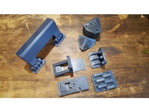 diy-Koffer teilen hobby Tasche Ecke Klammer Klemme montiert Stück diy Gehäuse Griff LENKER LENKER-Halterung Scharnier schützende protector Koffer Koffer-Verschluss 3d print model - Mito3D