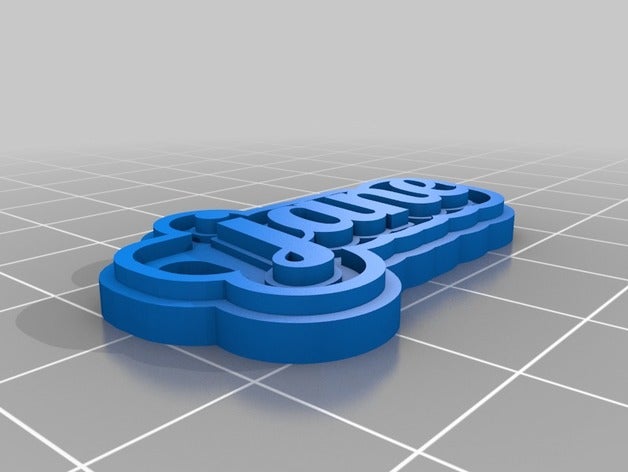 jane de porte-clés personnalisé 3D print model - Mito3D