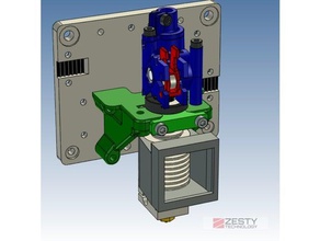 adaptador único ágil v6 d-bot Impressora 3d de peças núcleo xy dbot e3d extrusora zesty atualização 3d print model - Mito3D