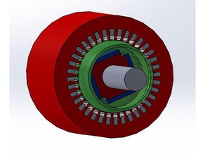 executive motor's simplified model engineering motor 3d print model - Mito3D