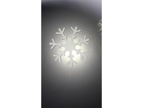 fiocco di neve magnete 20 mm flocon neige avec aimant scansioni & repliche 3d print model - Mito3D