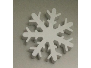 fiocco di neve magnete 11 mm flocon neige avec aimant scansioni & repliche magnetico 3d print model - Mito3D