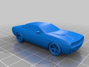 remix challenger Anahtarlık & ölçeklenmiş boyutu dodge 3d print model - Mito3D