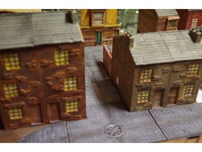 ripper londra - vicoli edifici e strutture 28mm storico steampunk vittoriano wargame 3d print model - Mito3D