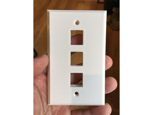 remodded wally Platte customizer Ersatz-Teile elektrische Abdeckung home improvement openscad - Ersatz Wand-Teller 3D print model - Mito3D