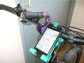 phonemount bicycle aka phonecubator2 remix sport & outdoors phone holder mount stand smartphoneholder 3d print model - Mito3D