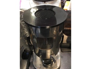 mazzer doser lid w cutout tamper kitchen & dining espresso grinder 3d print model - Mito3D