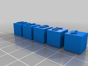 simple 10mm calibration cubes different scaling exact measurement 3d printing tests 3d print model - Mito3D
