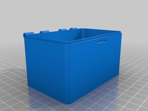 il mio personalizzati a battente box v2 organizzazione su misura 3d print model - Mito3D