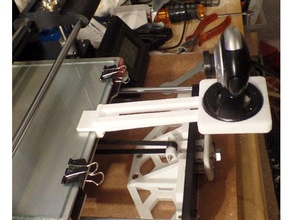 support webcam tecknet c016 similars hotbed a6 3d printing anet holder 3d print model - Mito3D