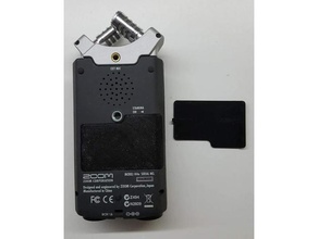 zoom h4n sostituzione coperchio della batteria audio 3d print model - Mito3D