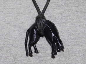 hanging cat necklace jewelry 3d print model - Mito3D