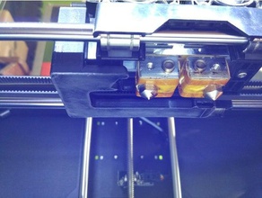 qidi tech dual fan duct gruppo fb Stampante 3d parti condotto della ventola 3d print model - Mito3D