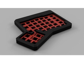 printdox ergodox caso equipo cherry mx mecánico de teclado 3d print model - Mito3D