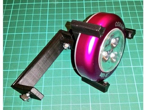 led support de lampe osram dot-it Imprimante 3d accessoires lit d'éclairage titulaire tevo tarentule 3d print model - Mito3D